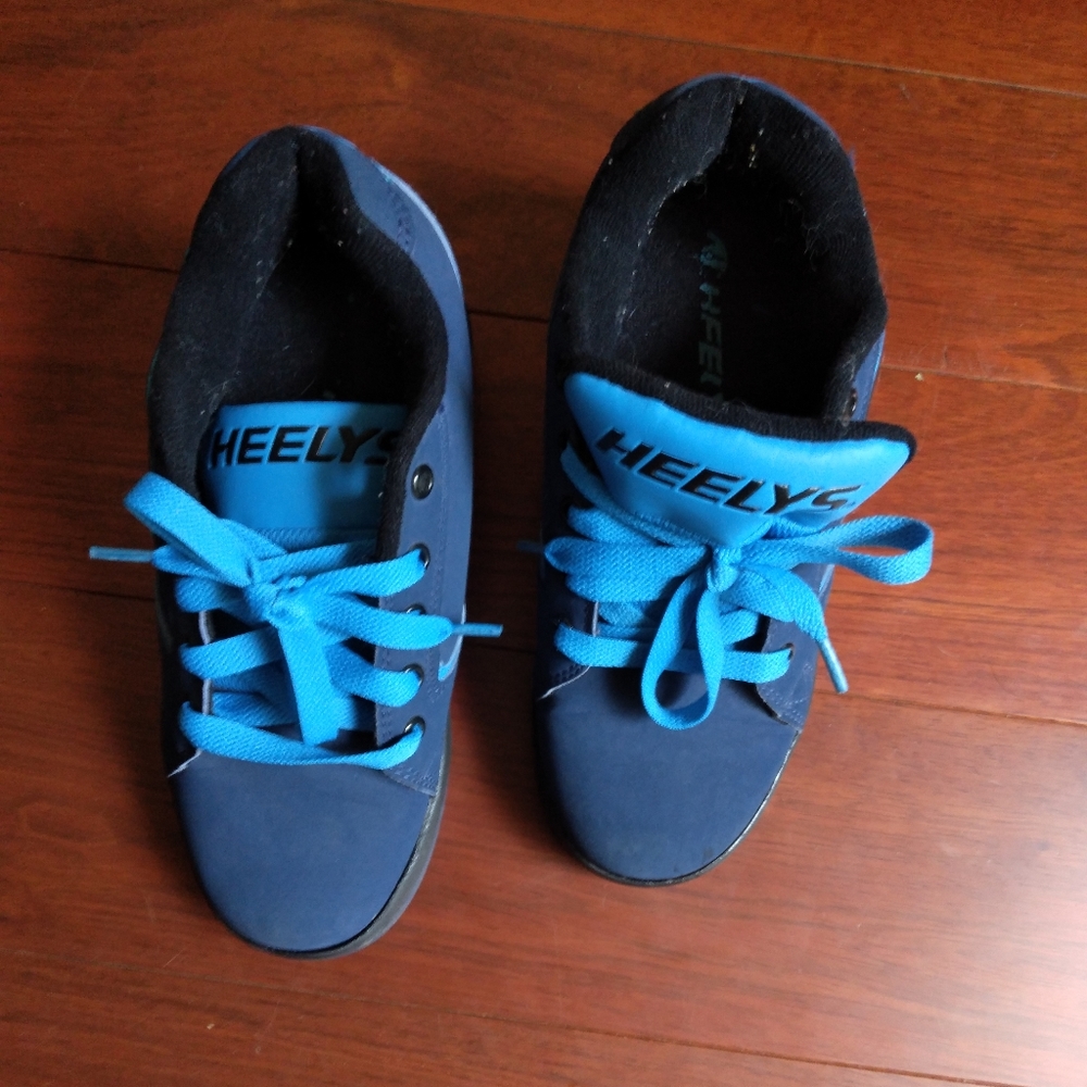 HEELYS Blue & Black Sz. 5 Youth